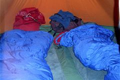 07 Our Sleeping Bag Inside Our Tent